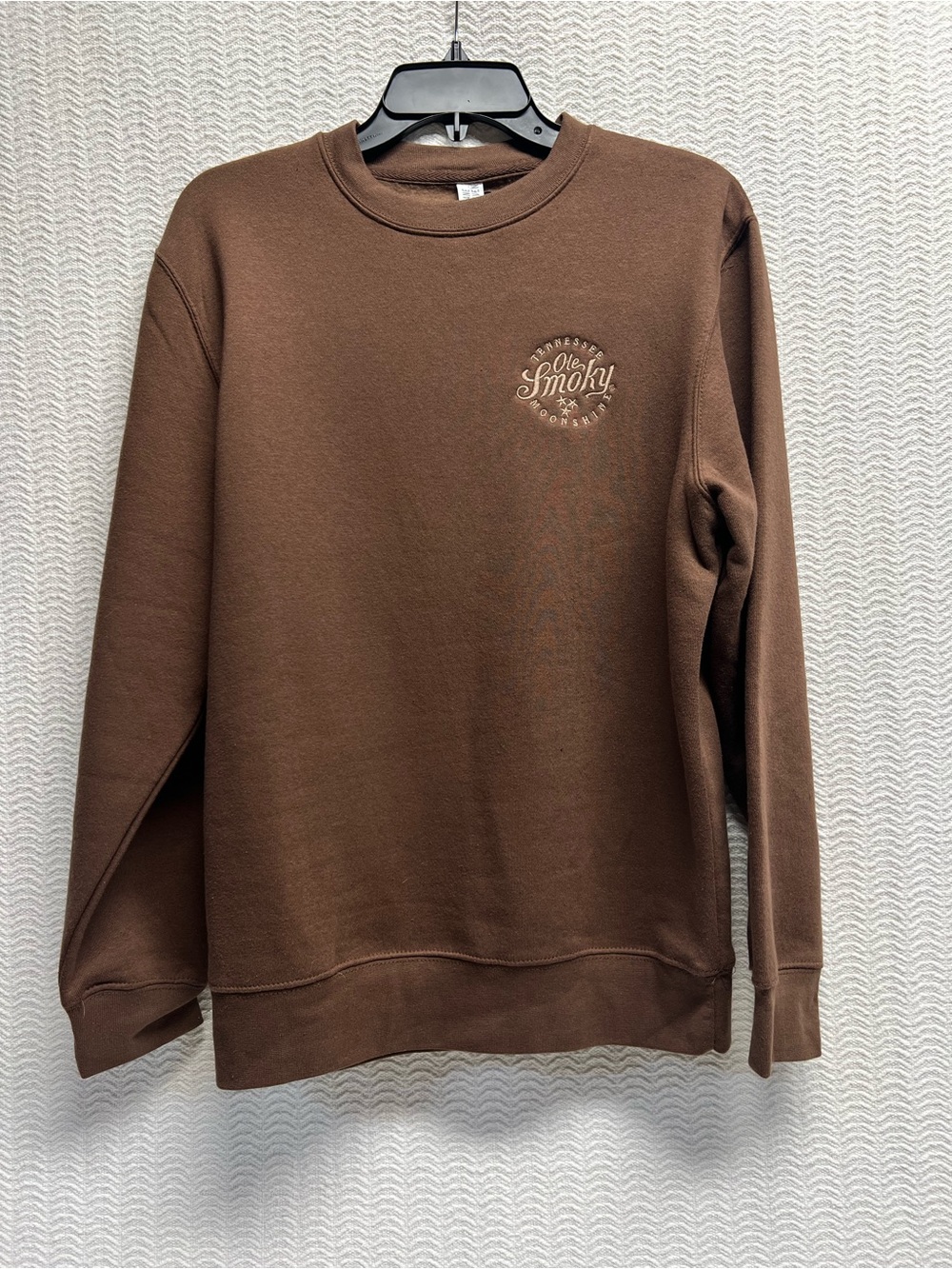 lane seven / ole smoky moonshine brown sweatshirt size small